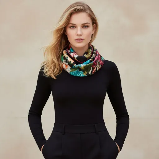 FOULARD SNOOD - L13