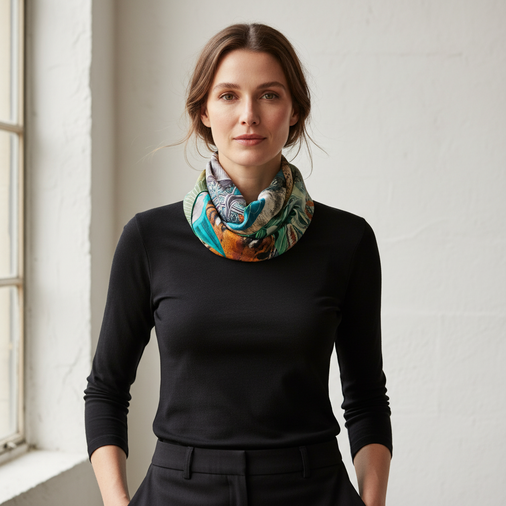 FOULARD SNOOD - O13