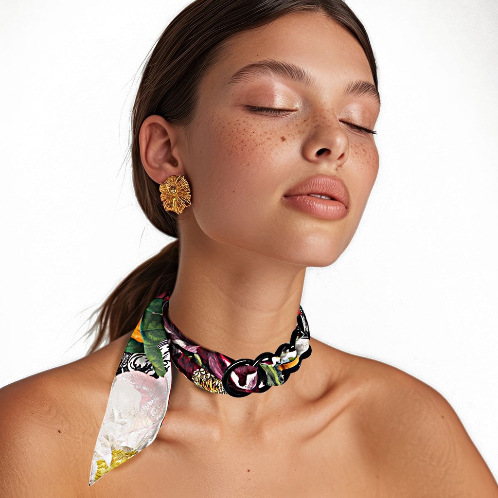 COLLIER SOIE - ONYX - W4