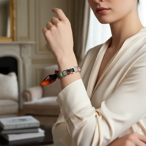 BRACELET ZIRCONIUM ARGENT & SOIE - R9BIS