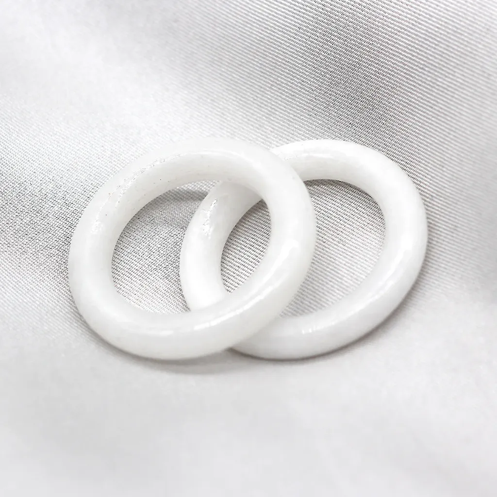 ANNEAU DE TWILL - JADE BLANC