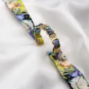 BRACELET ZIRCONIUM OR & SOIE - M8