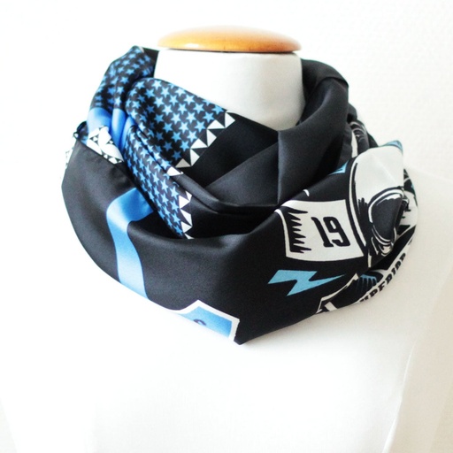 FOULARD SNOOD - MOTOR BLEU