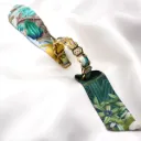 BRACELET ZIRCONIUM OR & SOIE - W13