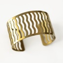 BRACELET MANCHETTE FINITION OR