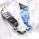 BRACELET ANNEAUX ARGENT & SOIE - R4