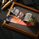 BRACELET MANCHETTE OR & SOIE - R3